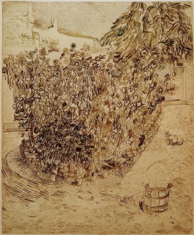 Garten einer Badeanstalt von Vincent van Gogh